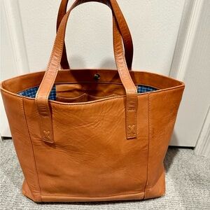 Noonday Collection Tan Leather Tote